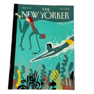 The New Yorker Magazine Aug 1 2016 Beneath the Waves by Frank Viva u